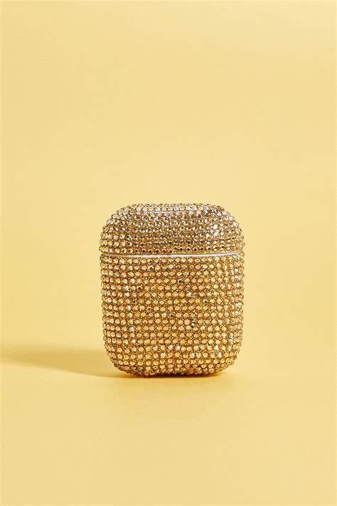 gold tone diamante airpods case urban outfitters uk