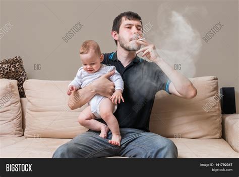 bad father smoking image and photo free trial bigstock