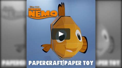 procurando nemo papercraft paper toy paper toys paper