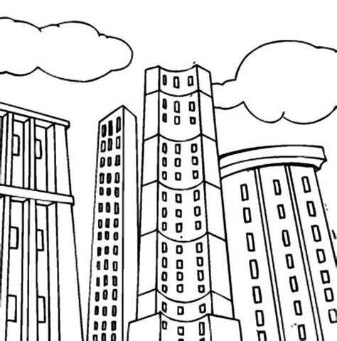 buildings coloring pages coloring home