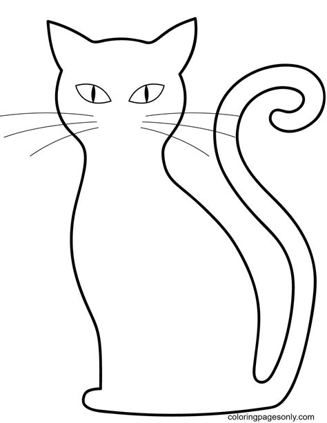 simple cat coloring pages latest  coloring pages printable