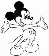 Mickey Mouse Coloring Pages Drawing Cartoon Clipart Clipartbest Cartoons Disney Characters Popular Select sketch template