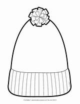 Hat Winter Coloring Template Cap Stocking Pages Clipart Printable Hats Cliparts Clip Library Templates Color Patterns Getcolorings Pattern Craft Print sketch template