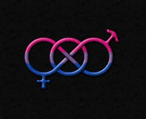 bisexual pride gender knot in pride flag colors click to view