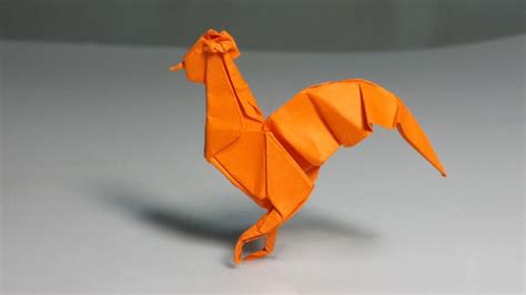 easy origami rooster tutorial henry pham youtube