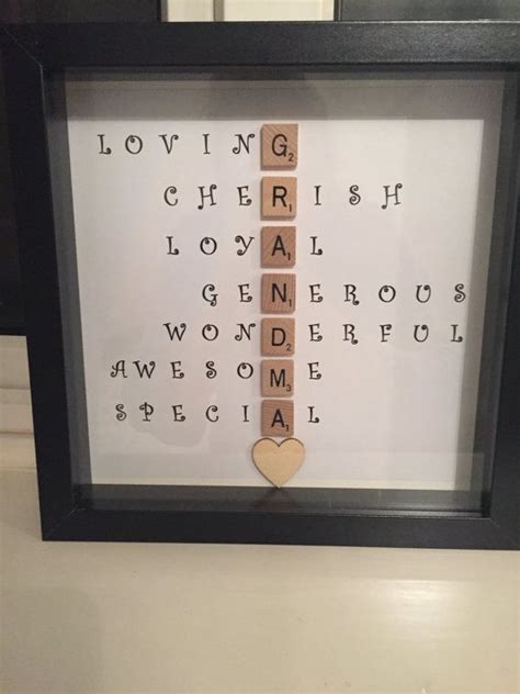 special scrabble grandma frame caring words  makeitextraspecial christmas gifts  grandma