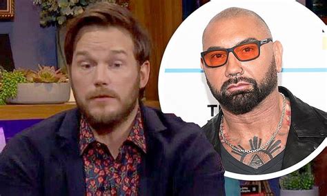 chris pratt admits he once challenged wwe star dave bautista to a