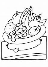 Frutta Colorare Disegno sketch template