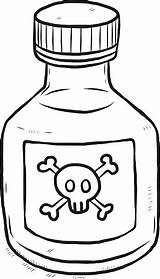 Poison Bottle Clipart Poisonous Clip Vector Illustrations Webstockreview Station Similar sketch template