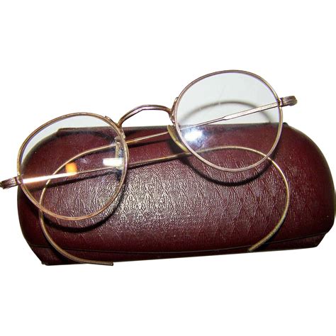 Vintage Gold Plated Spectacles Glasses Eye Wear Regal Perfex From