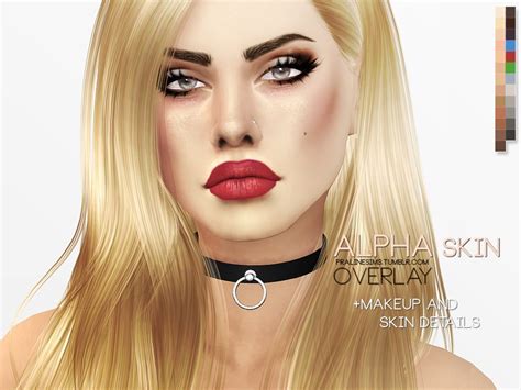 sims  ccs   alpha skin overlay  pralinesims