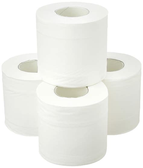Amazon Brand Solimo 3 Ply Bathroom Tissue Toilet Paper Roll 4 Rolls