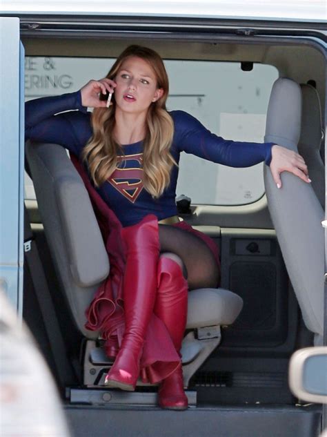 melissa benoist on the set of supergirl in los angeles 08 18 2015 hawtcelebs
