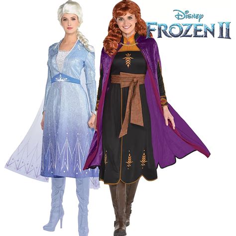 adult act 2 elsa and anna couples costumes frozen 2 party city canada