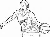 Shaquille Oneal Shaq Colorluna Dribbling sketch template