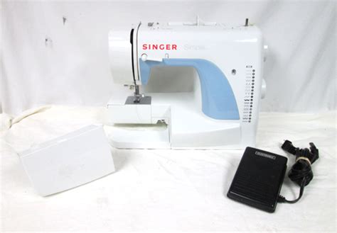 Singer 50t8 E99760 Simple Sewing Machine W Case Pedal Manual Tested