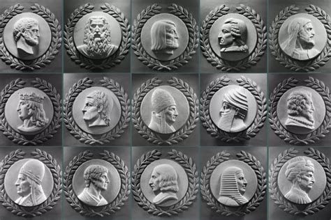 Relief Portrait Plaques Of Lawgivers Architect Of The Capitol