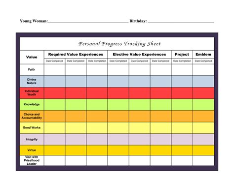 printable progress monitoring sheets