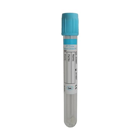 pt tube sodium citrate disposable blue vacuum venous blood collection tube china blood