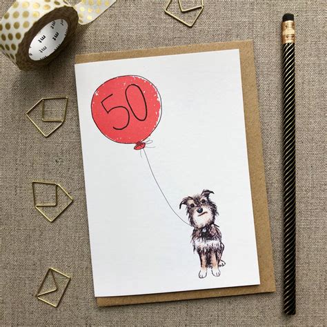 personalised  birthday card dog design    gander