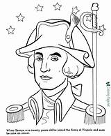 George Washington Coloring History Pages American Kids General Printable Founding Timeline Fathers Print Color Patriotic Worksheets Pdf Printing Help Children sketch template