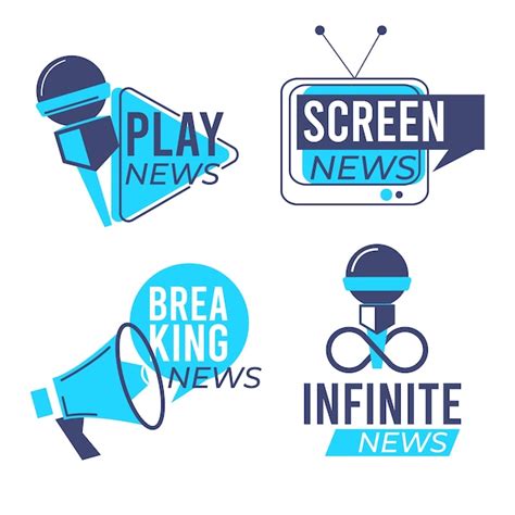 vector news logo collection template design