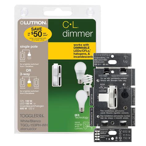 lutron toggler led dimmer switch  dimmable led halogen