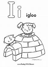 Letter Coloring Pages Igloo Color Alphabet Printable Worksheets Preschool Letters Small Big Kids Colouring Sheets Online Top Ice Print Dot sketch template