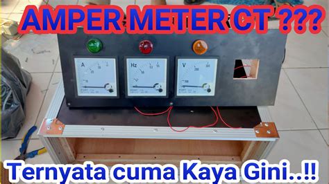 pasang amper meter ct  panel listrik youtube
