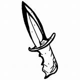 Knife Coloring Pages Bloody Designlooter Print sketch template