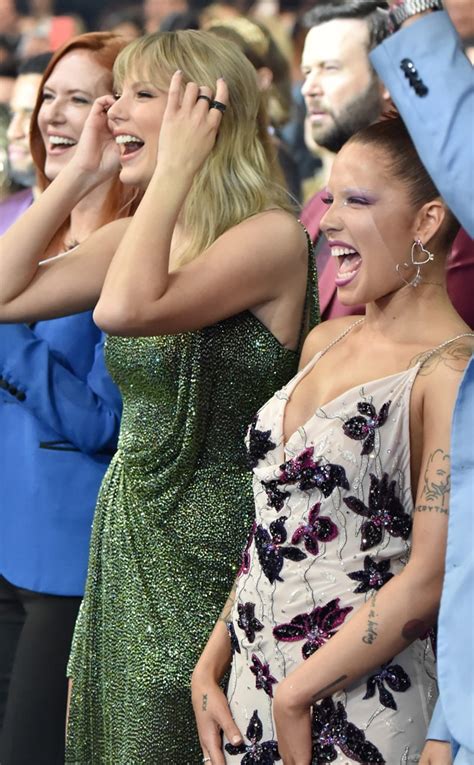 taylor swift and halsey from 2019 american music awards candid photos