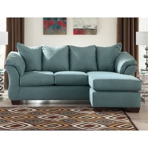 ashley furniture darcy fabric  piece chaise sofa  sky