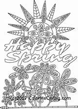 Coloring Color Happy Pages Getcolorings Getdrawings Spring sketch template