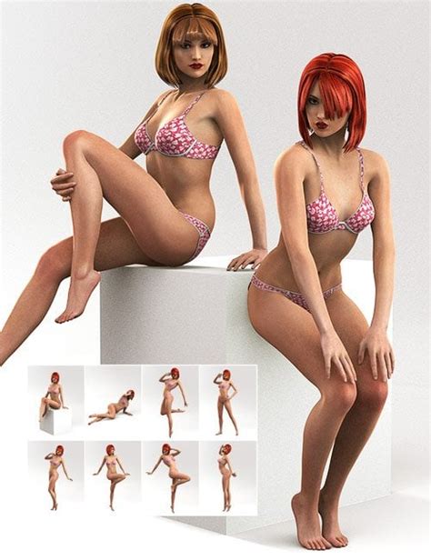Pin Up Poses For V5 Daz 3d