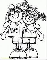 Coloring Pages Friends Forever Bff Printable Getcolorings Compromise Color sketch template