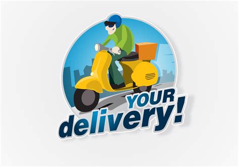 delivery logo  vector art  vecteezy