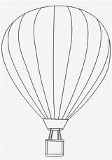 Balloon Air Hot Outline Clipart Coloring Valuable Transparent Seekpng sketch template
