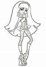 Monster High Coloring Pages Cleo Polish Nail Draw Getdrawings Nile Choose Board Stuff sketch template