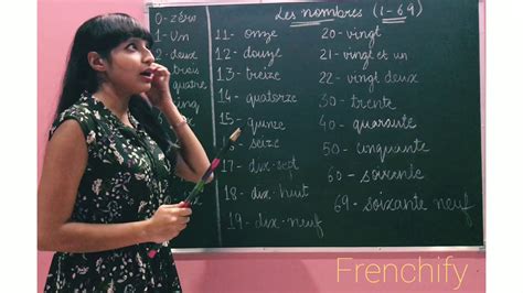 Les Nombres 1 69 Numbers In French With Pronounciations How To
