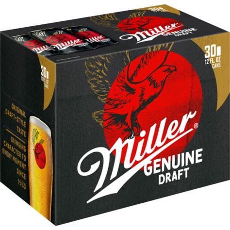 miller genuine draft american lager beer  cans  fl oz frys food stores