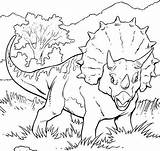 Coloring Kids Dinosaurs Horns Dari Disimpan sketch template