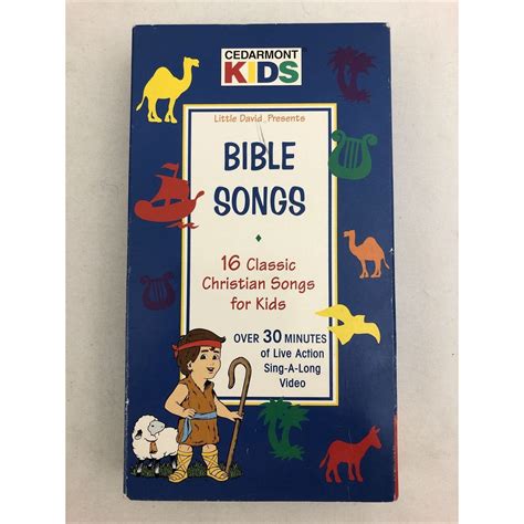 cedarmont kids action bible songs vhs  classic christian etsy uk