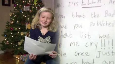 girl says name on naughty list is a mistake abc7 los angeles