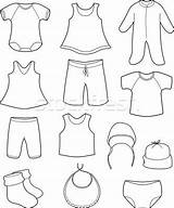Clothes Baby Coloring Pages Clothing Printable Boy Templates Doll Kids Print Clipart Patterns Felt Prints Cutouts Paper Clothe Clip Colouring sketch template