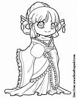 Coloring Pages Anime Chibi Cute Sins Deadly Seven Japanese Games Drawing Kimono Christmas Girls Color Sheets Animals Animal Girl Tang sketch template