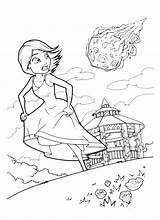 Meteor Coloring Monsters Designlooter Aliens Vs Susan Monster Running Away 67kb sketch template