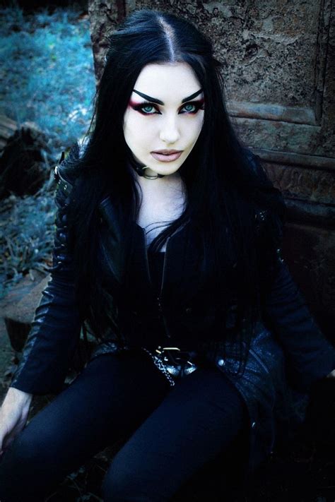 model baph o witch gorgeous gothic metal girl goth