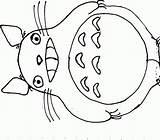 Totoro Coloring Pages Printable Library Clipart Cartoon sketch template