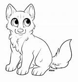 Lineart Puppy sketch template