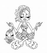 Coloring Pages Monster High Lagoona Blue Colouring Seç Pano Boyama sketch template